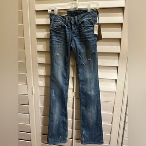 💸 NWT William Rast Sadie Straight Leg Distressed 24